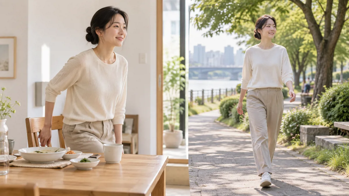 밥 먹고 바로 걸어도 될까요? 식후 산책과 소화의 관계