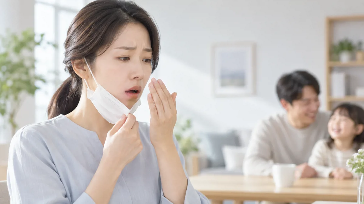 가족은 안 난다는 입냄새, 나만 느껴지는 이유는? 마스크 입냄새와 할리미터 검사