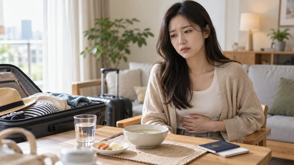 해외여행 후 물갈이, 설사는 멈췄는데 속이 계속 더부룩하고 아픈 이유