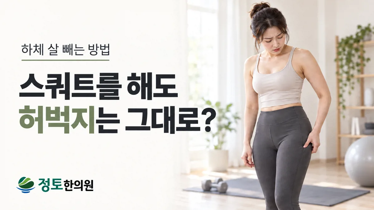 하체 살 빼는 방법, 스쿼트를 해도 허벅지가 그대로라면?