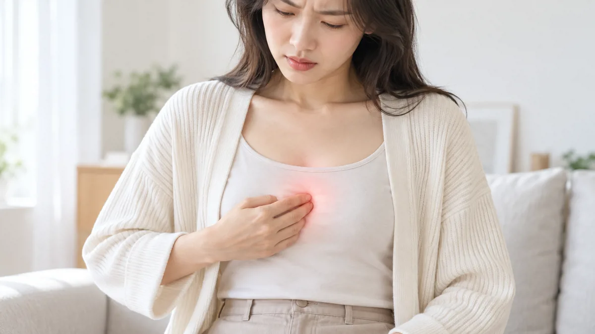 명치가 딱딱하고 아파요? 계속 누르면 안 되는 이유